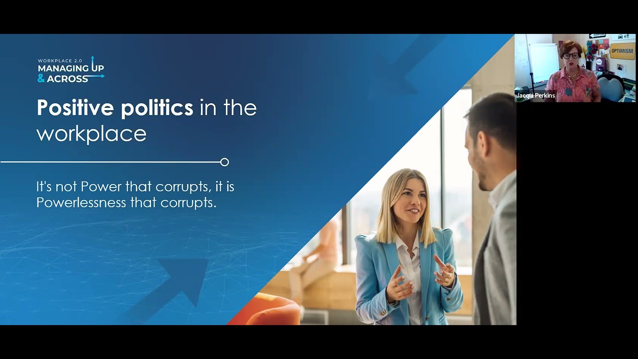 Positive politics in the workplace | Jacqui Perkins